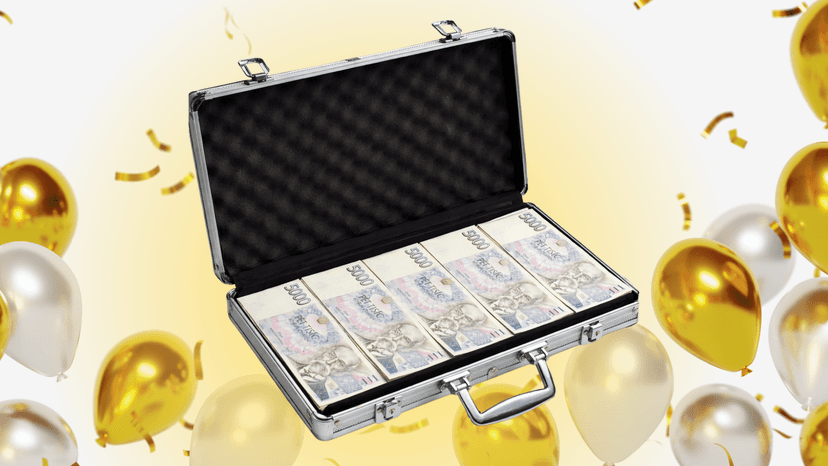Kufr plný peněz
